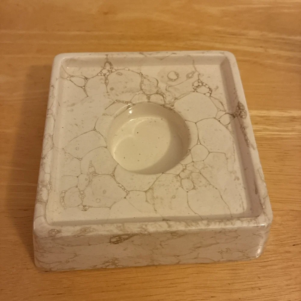 VTG Partylite Galaxy Pyramid Tea light Holder Witchy Celestial Moon And Stars